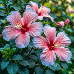 Гибискус садовый Тропикал Сан купить по цене от 293р. в интернет-магазине «Посадика» с доставкой почтой в в Озерске и по всей России – [изображение №1].