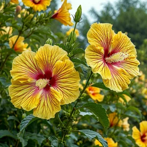 Гибискус Свит Соната купить по цене от 249р. в интернет-магазине «Посадика» с доставкой почтой в в Озерске и по всей России – [изображение №1].